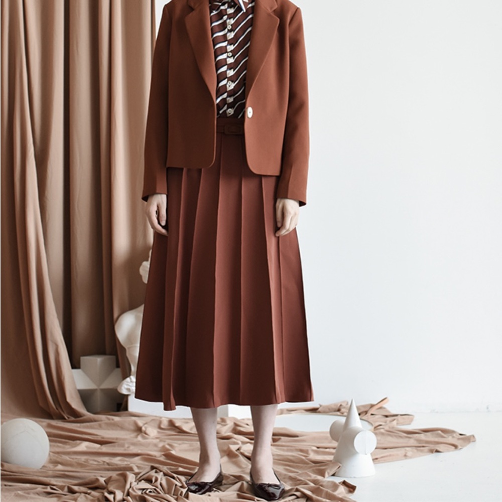 A-line Skirt | Pleat Skirt | Independent Designer | Medium